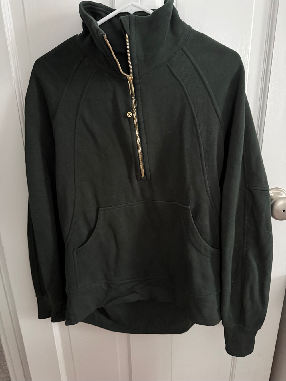 lululemon athletica Dark Green Half-Zip Pullover